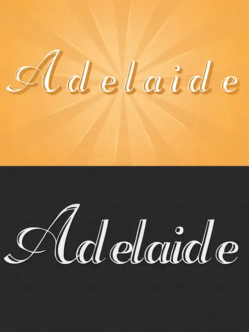 adelaide writing font free download