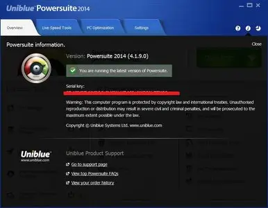 Uniblue Powersuite 2014 4.1.9.0