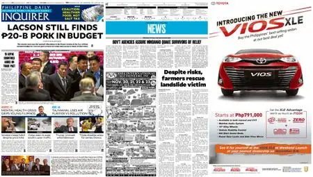 Philippine Daily Inquirer – November 05, 2019