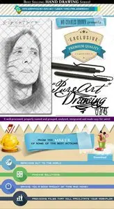 GraphicRiver Pure Art Hand Drawing 74 - Portrait Art Drawing 1