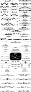 Vectors - Vintage Ornamental Dividers 9