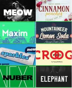 Fonts Bundle Vol.68 2018