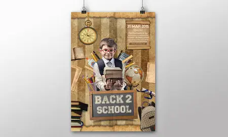 CreativeMarket - Back To School Flyer