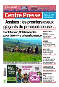 Centre Presse Aveyron - 20 Mai 2025