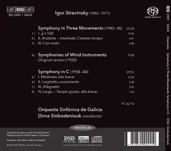 Dima Slobodeniouk, Orquesta Sinfónica de Galicia - Igor Stravinsky: Symphonies Vol.1 (2024)