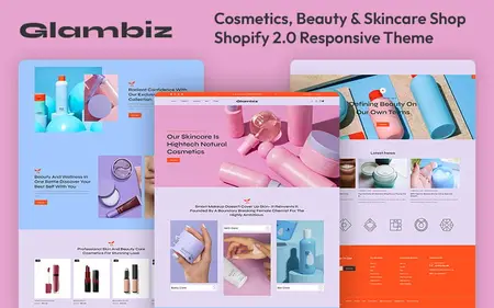 Glambiz - Beauty, Cosmetics & Skincare Multipurpose Shopify 2.0 Responsive Theme Shopify Theme