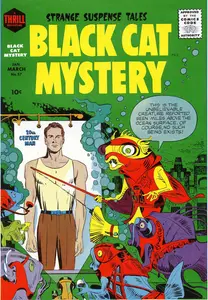 Black Cat Mystery 57 w7pOrigArt Harvey 1956 JVJ Sooth-Krac