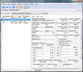 ZPAY Wage Filer for PayWindow 2.0.7
