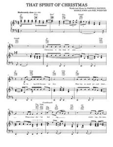 That spirit of christmas - Ray Charles (Piano-Vocal-Guitar)