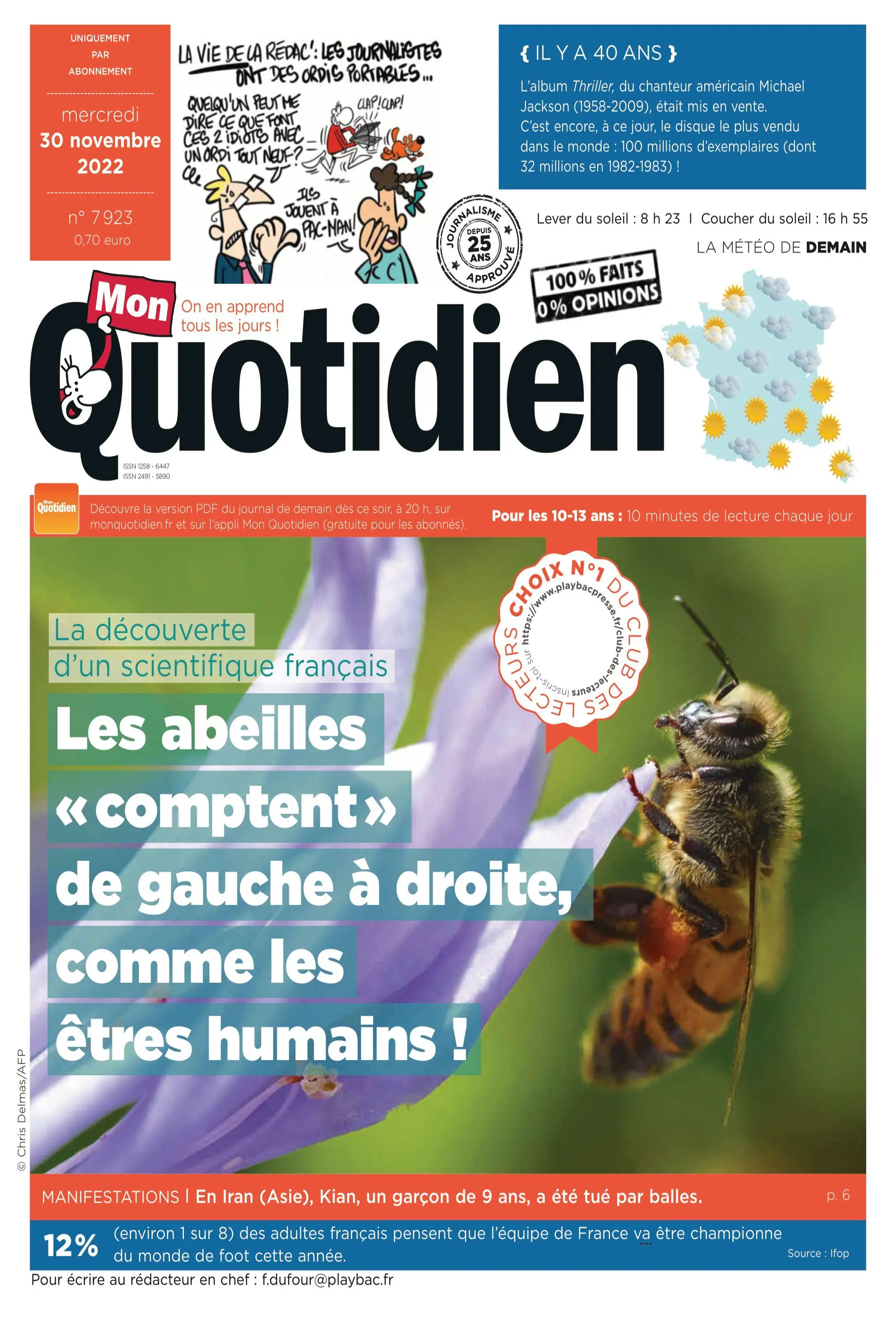 Mon Quotidien – 30 novembre 2022