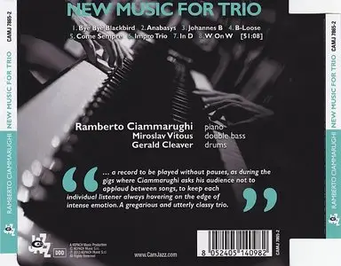 Ramberto Ciammarughi - New Music For Trio (2013) {CamJazz}