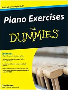 David Pearl Piano Exercises For Dummies Pf Book/Cd