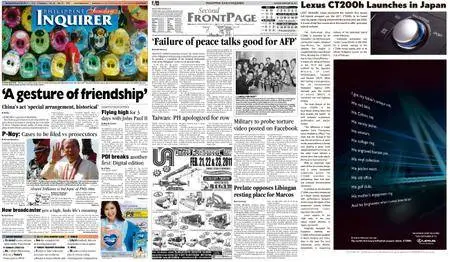Philippine Daily Inquirer – February 20, 2011