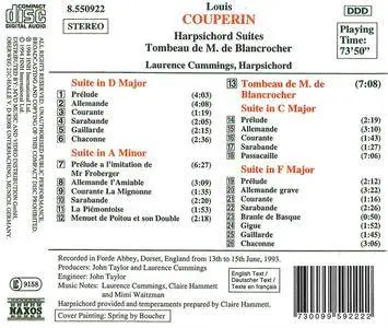 Laurence Cummings - Louis Couperin: Harpsichord Suites D Major • A Minor • C Major • F Major / Tombeau De M. De Blancrocher