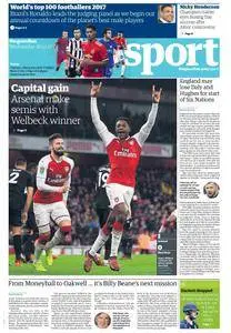 The Guardian Sports supplement  20 December 2017