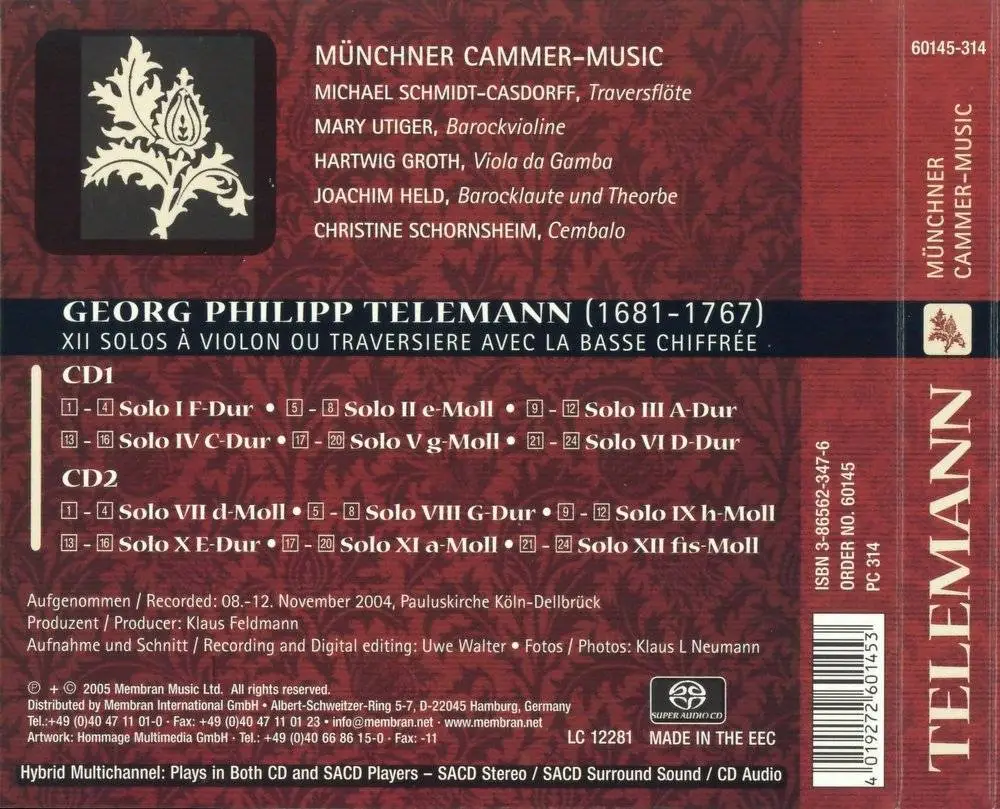 Munchner Cammer Music Telemann Xii Solos A Violon Ou Traversiere Avec La Basse Chiffree 05 Avaxhome