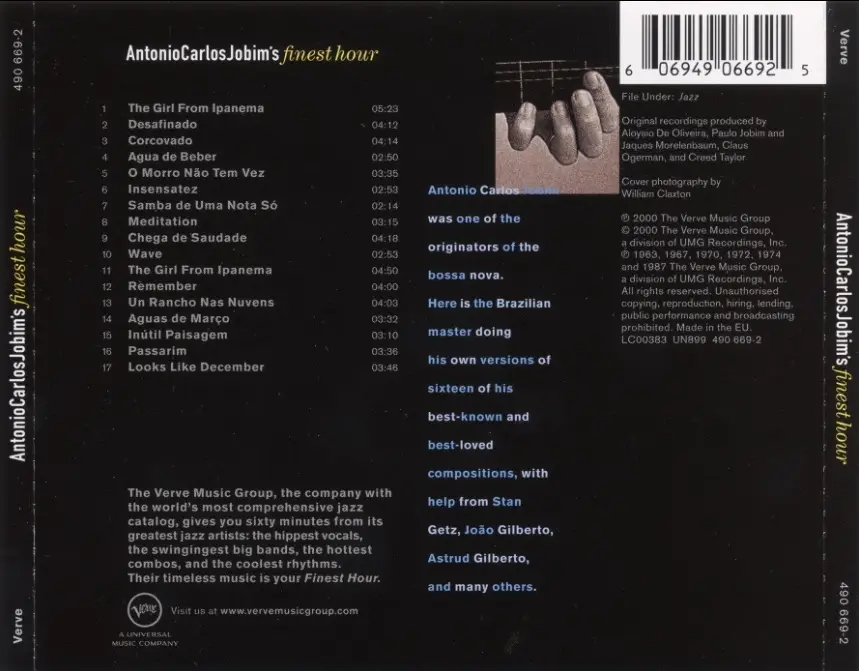 Tom Jobim - Finest hour (2000)