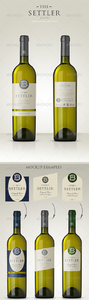 Graphicriver - Premium White Wine Mockup