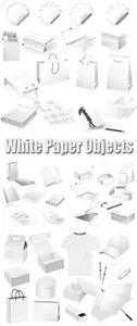 White Paper Objects Vector
