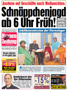 Kronen Zeitung, 27. Dezember 2013