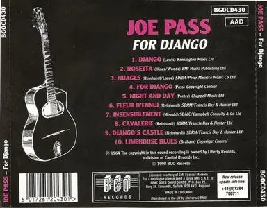 Joe Pass - For Django (1964) {BGO Records}