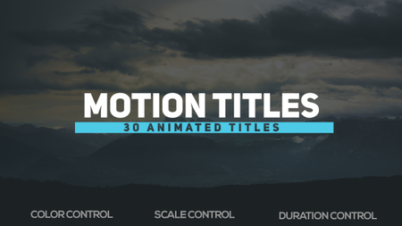 Motion Titles - Project for After Effects (VideoHive)