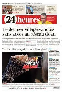 24 Heures du Lundi 2 Juillet 2018