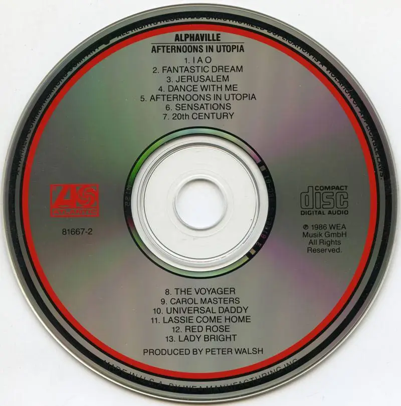 Alphaville - Afternoons In Utopia (1986)