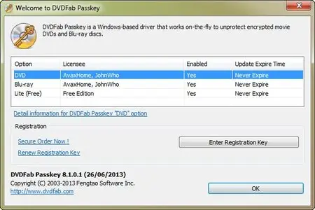 DVDFab Passkey 8.1.0.1