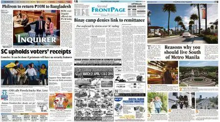 Philippine Daily Inquirer – March 18, 2016