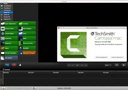 TechSmith Camtasia 2.10.0 Mac OS X