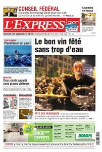L' EXPRESS 25 SEPTEMBRE 2010