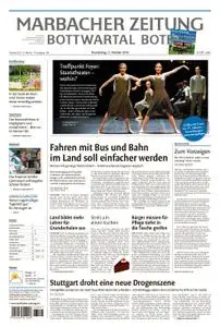 Marbacher Zeitung - 11. Oktober 2018