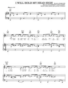 I will hold my head high - Third Day (Piano-Vocal-Guitar)