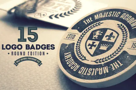 CreativeMarket - 15 Logo Badges - Round Edition