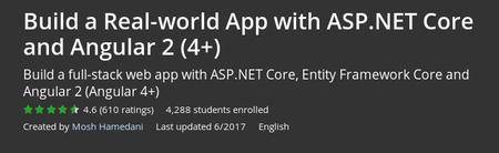 Udemy - Build a Real-world App with ASP.NET Core and Angular 2 (4+) (Repost)