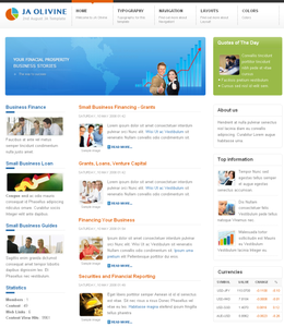 Ja Olivine Joomla 1.5.x Template