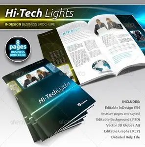 GraphicRiver Hi-Tech Lights Business Brochure