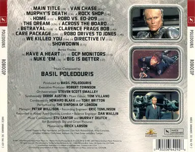 Basil Poledouris ‎– Robocop: Original Motion Picture Soundtrack (1987) Expanded Reissue 2004