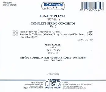 Zsolt Szefcsik, Erdõdy Chamber Orchestra - Ignaz Pleyel: Complete String Concertos, Vol.2 (2003)