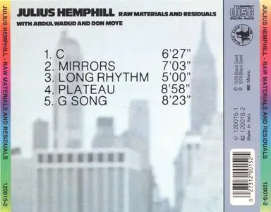 Julius Hemphill with Abdul Wadud and Don Moye - Raw Materials and Residuals (1978)