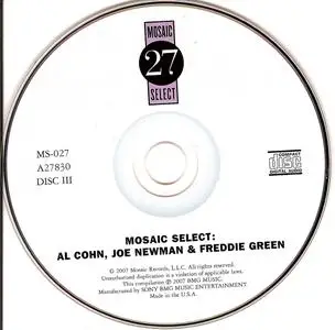 Al Cohn, Joe Newman & Freddie Green - Mosaic Select (2007) {3CD Set, Mosaic Records MS-027 rec 1955}