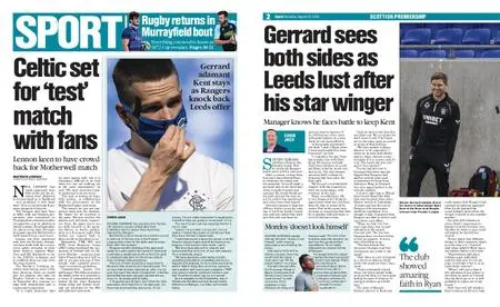 The Herald Sport (Scotland) – August 22, 2020