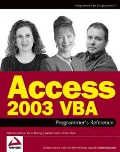 Access 2003 VBA Programmer's Reference(Repost)