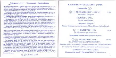 Karlheinz Stockhausen - Michaels-Ruf & Other Works (2007) {Stockhausen-Verlag No. 82}
