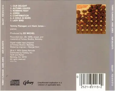 Tommy Flanagan and Hank Jones - Our Delights (1979)