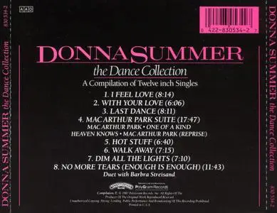 Donna Summer - The Dance Collection (1987 Reissue) (2013)