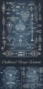 Chalkboard Design Elements Vector 2