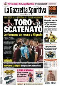 La Gazzetta dello Sport con edizioni locali - 7 Maggio 2017