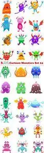 Vectors - Cartoon Monsters Set 24